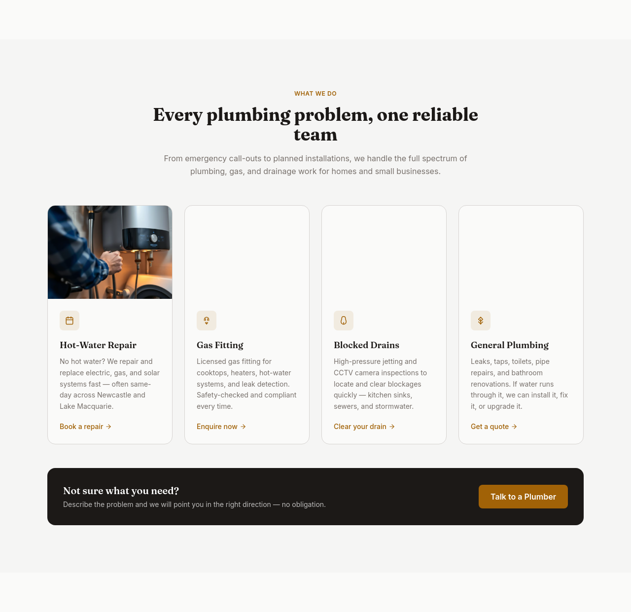 Before — services