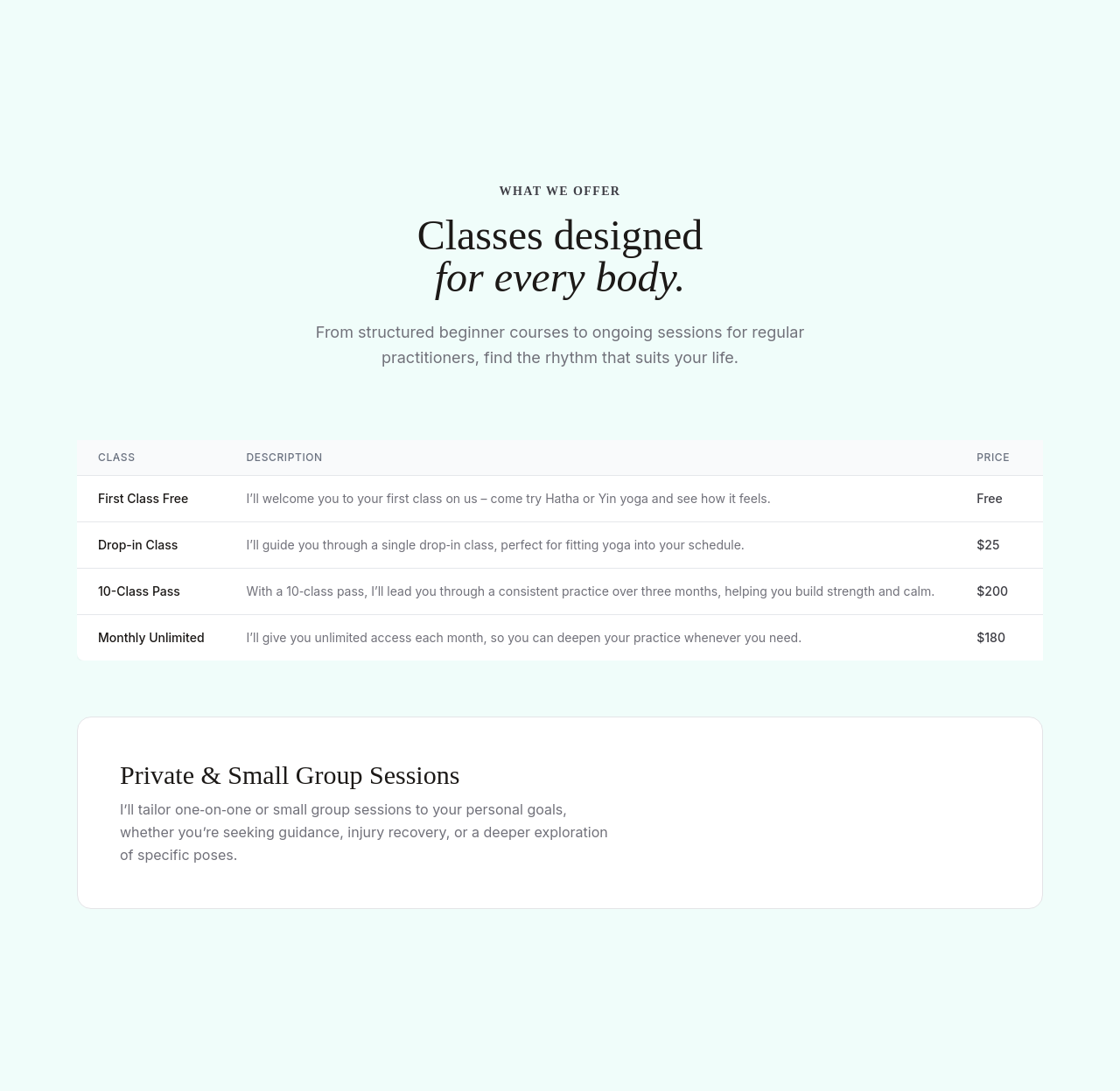 After — services